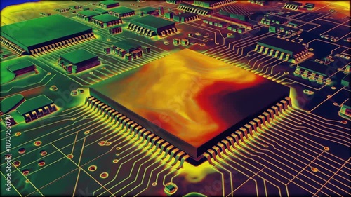 Microchip Thermal Map Analysis in Electronics Engineering