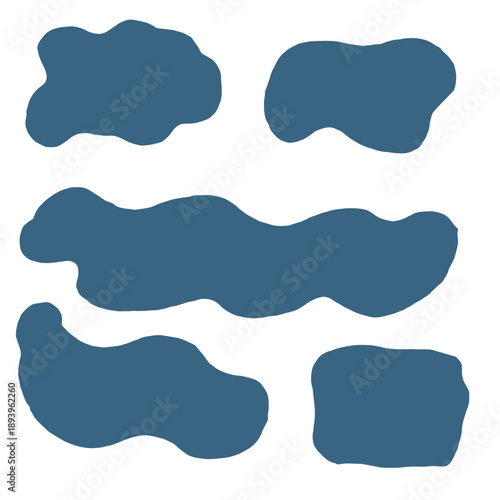 Vintage vector design set featuring a retro dog illustration within a decorative cloud frame and paper label stickers for banner elements