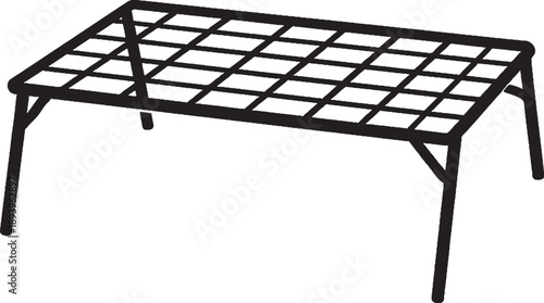 Hunting Meat Cooling Rack Black Silhouette Icon