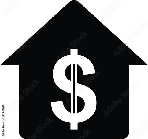 House with dollar sign logo