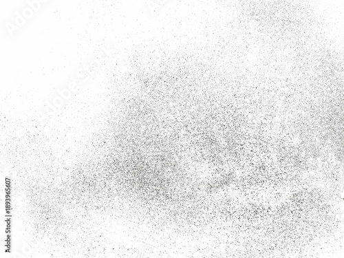 Bild auf Leinwand High contrast black and white grunge texture featuring scratches, dust, and distressed surface details