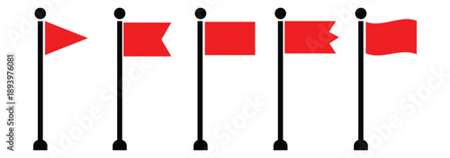 Flag icon set. Waving flag icon. Different flag icons set. Set of red flag icons. different shapes turkey flags, turkey map in official colours and proportion flagpole and wavy 