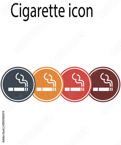 A set of cigarette icon