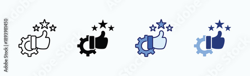 Advantage Icon Sheet Multiple Style Collection Isolated Vector