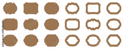 Old mosque windows shape in oriental style. Islamic door set, flat arabic frames or arabian arches silhouette. Muslim architecture geometric design elements, moroccan minimal arcs. Ramadan kareem gate