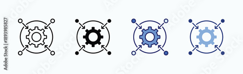 Impact Icon Sheet Multiple Style Collection Isolated Vector