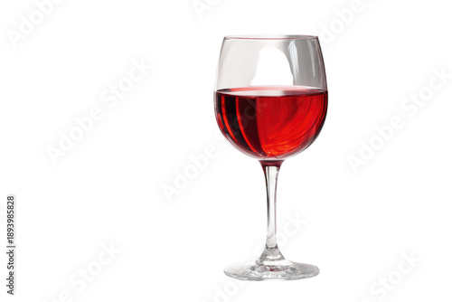 Full wine glass, red liquid