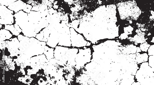 Sketch crack texture. Ground cracks, breaks on land surface from earthquake. old wall background crack vector. Cracks on transparent background. Cracks texture for design.