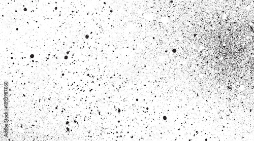 Speckle grain dot white paper noise texture with distress effect vector illustration pattern background. Dirty or dust film grain speck grit grunge overlay on  rustic grunge gray texture. Rough effect