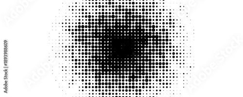 Set of black halftone dots background. dots style
