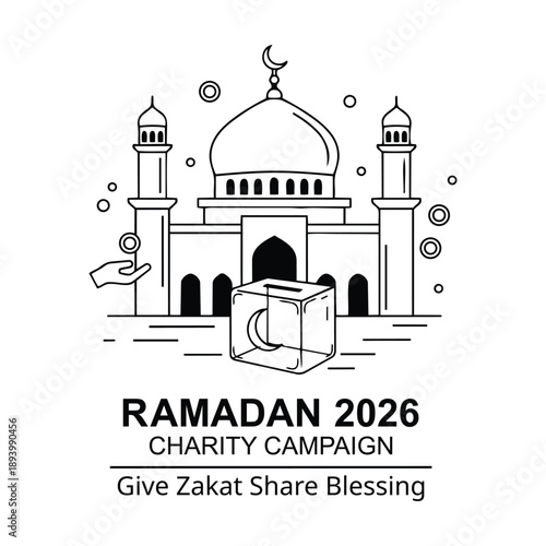 Ramadan 2026 Charity Zakat Donation Poster Design