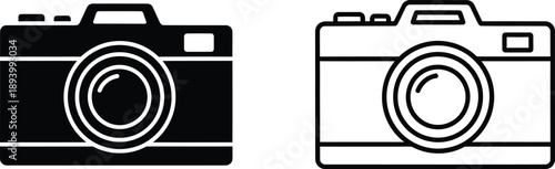 Two Camera Icons Representing Photography and Visual Documentation