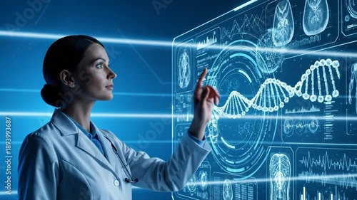 Operating a futuristic health data interface in a laboratory setting