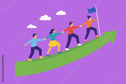 Teamwork and Success Concept