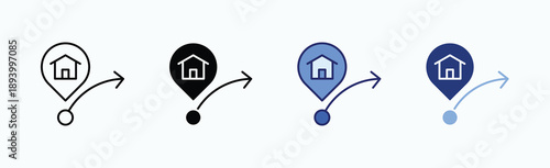 Share Icon Sheet Multiple Style Collection Isolated Vector