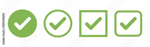 Check mark art vectors and Set of black checkmark icon collections