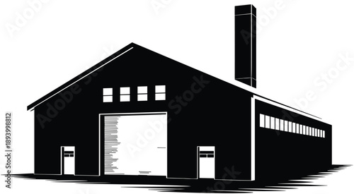 Factory, Warehouse, Industrial, Building, Manufacturing, Industry, Plant, Facility, Production, Architecture, Exterior, Infrastructure, Engineering, Storage, Logistics, Construction, 