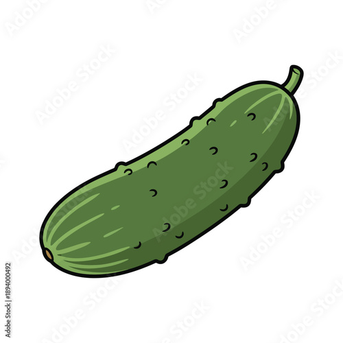 cucumber isolated on white