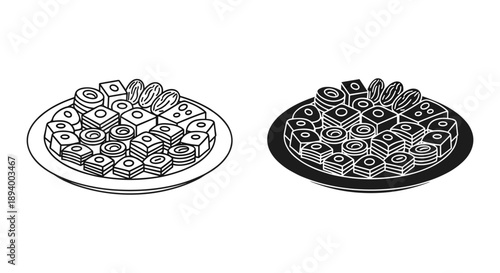 Cross Section of Multi-Conductor Cable