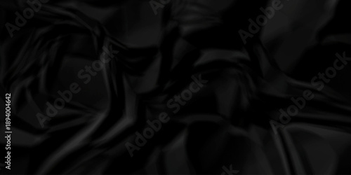 Crumpled parchment black paper billboard closeup ripped wrinkle litter canvas page vintage texture background.