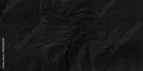 Crumpled parchment black paper billboard closeup ripped wrinkle litter canvas page vintage texture background.