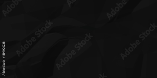 Crumpled parchment black paper billboard closeup ripped wrinkle litter canvas page vintage texture background.