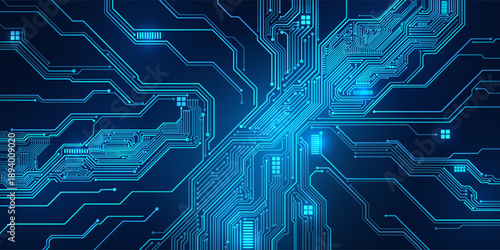 Circuit board. Technology background. Central Computer Processors CPU concept. Motherboard digital chip..