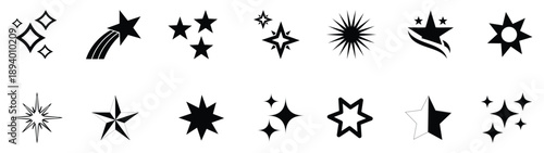 Vector blink star. Sparkle star icons set .star icon. Shine sparkle icon.  Sparkle vector icons set .Star vector icons. Set of star symbols isolated.