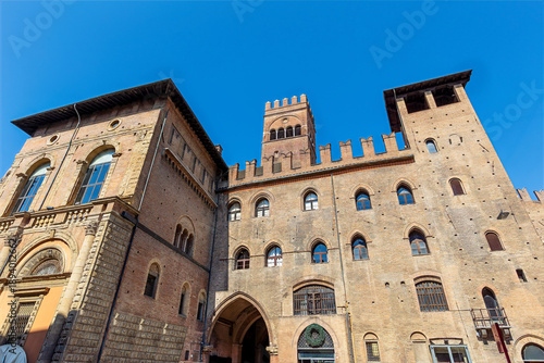 Wallpaper Mural Palazzo Re Enzo and Palazzo del Podest? in Bologna located in the central square of Piazza Maggiore and Piazza del Nettuno Torontodigital.ca