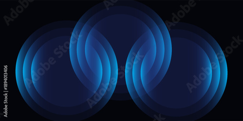 Wifi wave light effect. Radar sensor, beep technology, digital sign.Transparent neon circle symbol. wireless internet connection. Radar or sonar with wireless technology emitting a light effect