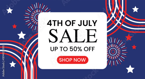 independence day background, Independence Day USA 250 Year Anniversary Sale Vector Poster