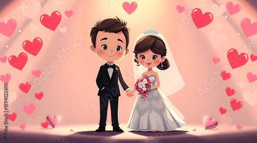 bride and groom in wedding photography