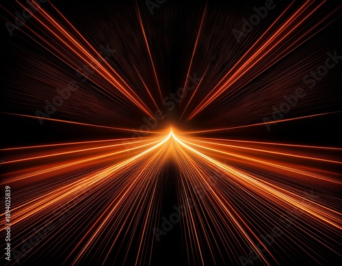 futuristic dark background features glowing orange lines suitable technology design projects