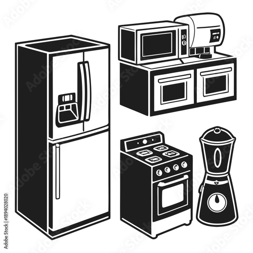 Modern kitchen appliances