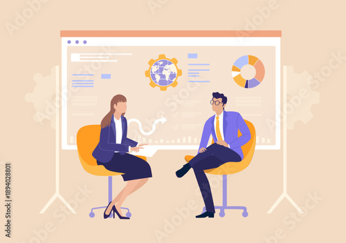 Financial Dispute Meeting. Business  professionals engage in a tense discussion during a meeting, representing resolution, critical decision-making, and challenges in business