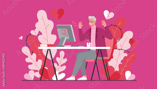Online heartbreak Older man distressed by digital relationship problems