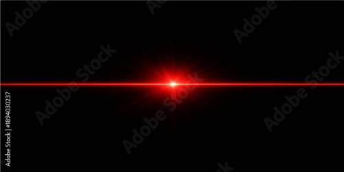 An abstract red background loop featuring glowing light flares and motion waves creates a bright energy effect with orange fire and dark space rays in a shining animation