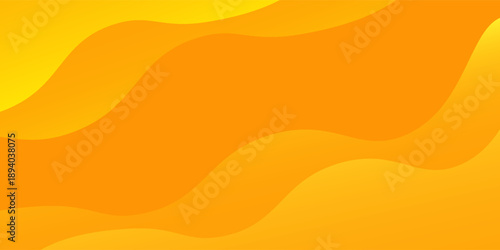 Modern yellow Background with Wavy Shapes. flowing and curvy shapes. This asset is suitable for website art