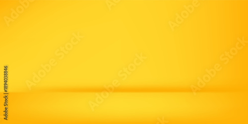 Yellow abstract background abstract with Gradient in empty room studio, Yellow empty room studio gradient abstract simple art