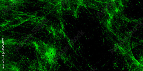 Old vintage retro green background texture. Bright nebula in space background. Vibrant neon green lightning-like streaks with a futuristic and cosmic atmosphere. Light colorful spotted watercolor wall