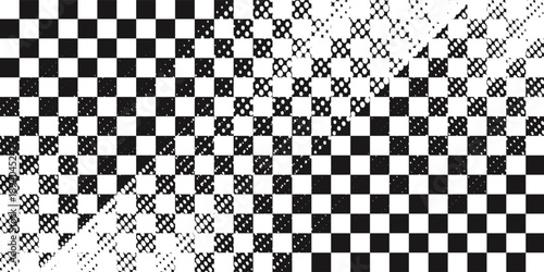 Racing flag grunge design of vector car racing sports, car rally and motocross. eps10