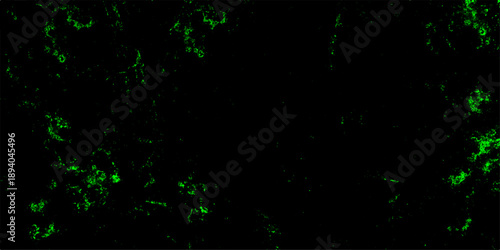 Old vintage retro green background texture. Bright nebula in space background. Vibrant neon green lightning-like streaks with a futuristic and cosmic atmosphere. Light colorful spotted watercolor wall