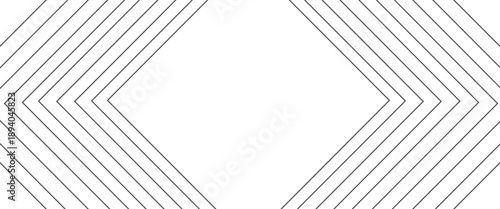 Concentric Diamond Shapes Formed by Gray Lines on Black Background