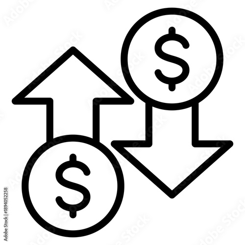 Currency Fluctuation Icon