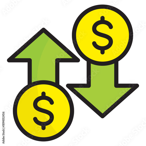 Currency Fluctuation Icon