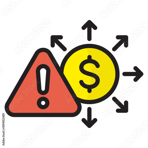 Cash Flow Risk Icon