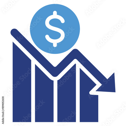 Stock Market Crash Icon
