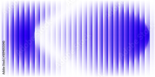 Abstract vertical blue light bar pattern background with glowing cyan center, creating a vibrant digital sound wave or equalizer effect, isolated on