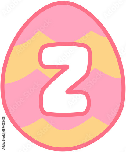 Easter Egg Font Letter Z