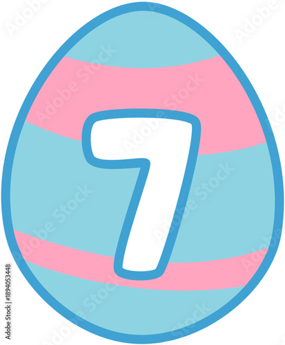 Easter Egg Font Number 7
